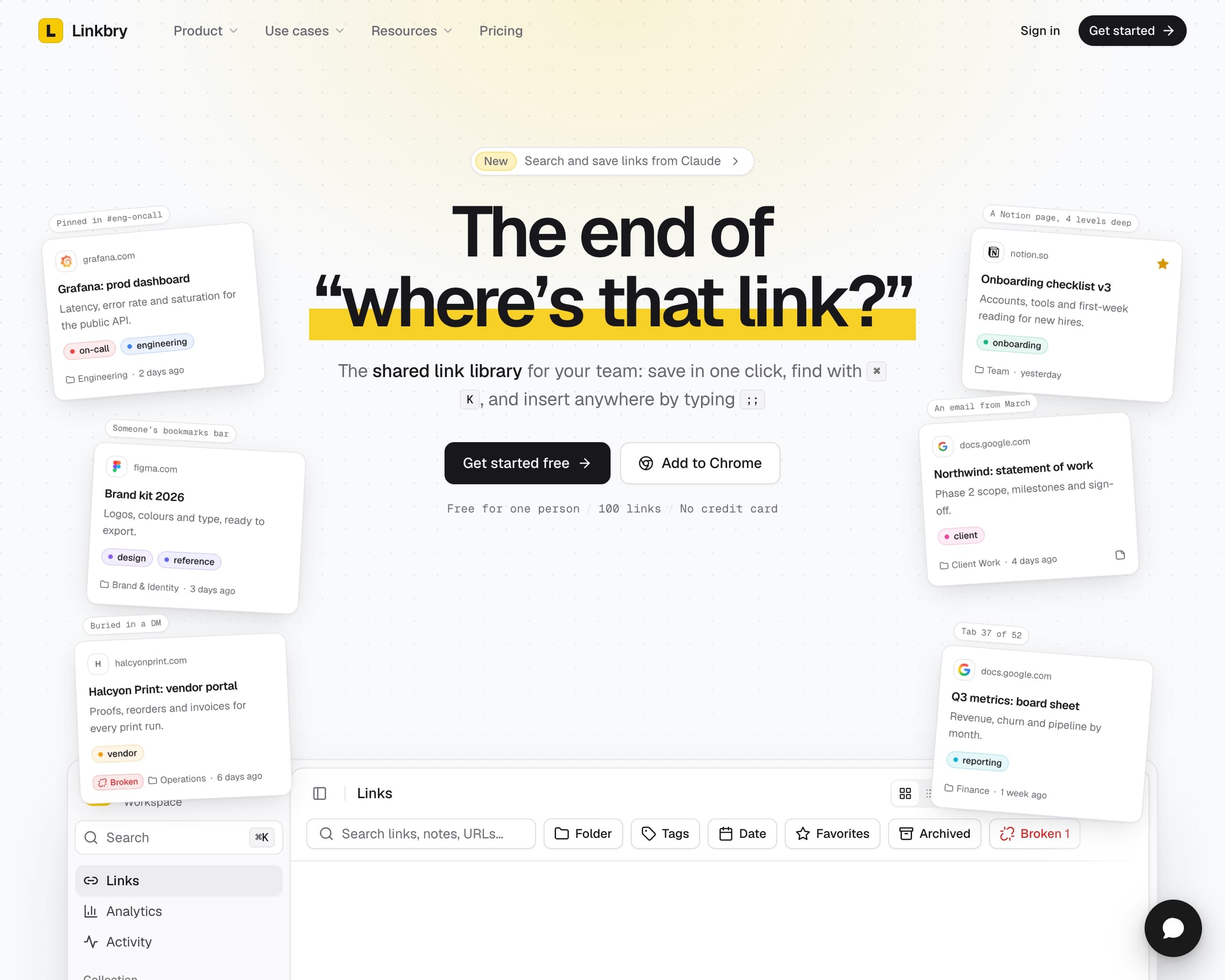 linkbry.com product screenshot